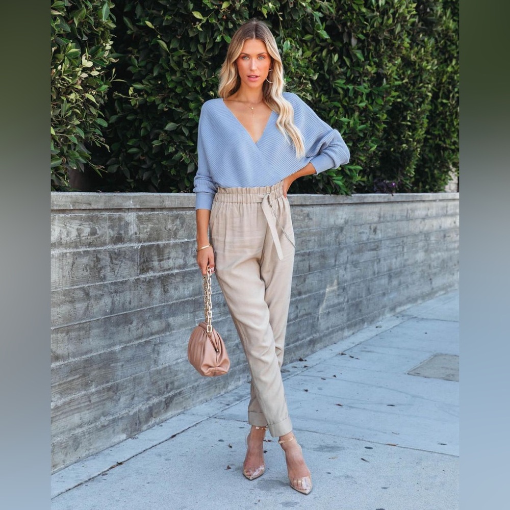 Let It Glow Drape Sweater Bodysuit